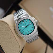 Patek Philippe Steel Strap – Gold Edition, Black & Sky-Blue Dial(2 Dial color)